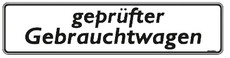 Kennzeichenhalter Dekotafel-Miniletter weiß, DIVERSE Texte